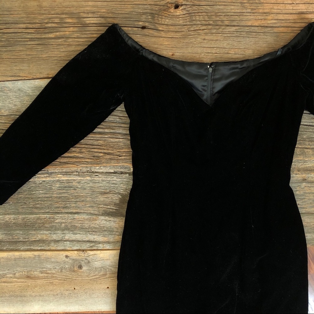 Vintage Victor Costa Velvet Dress (Holt Renfrew)